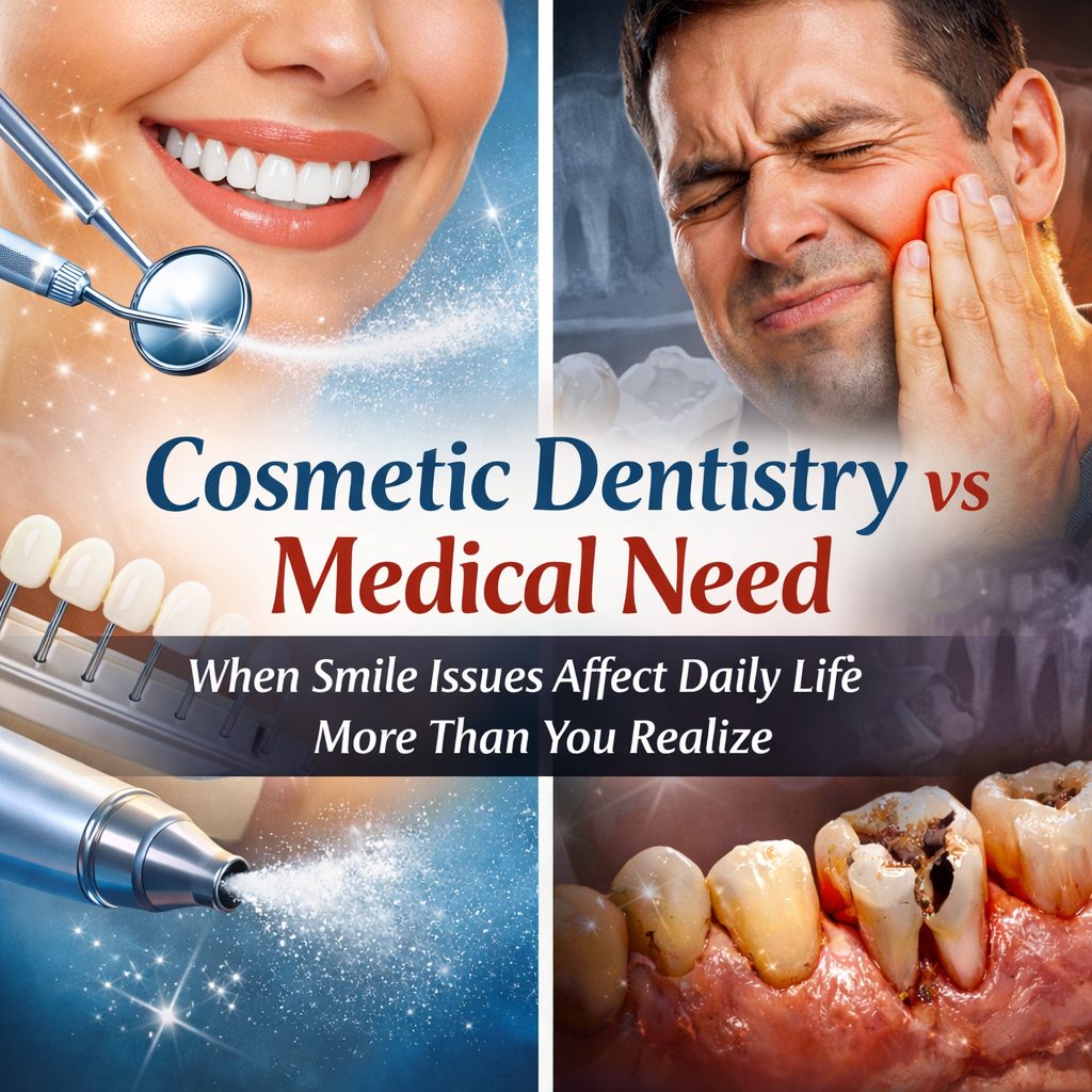 Cosmetic Dentistry vs Medical Need: When Smile Issues Affect Daily Life More Than You Realize
