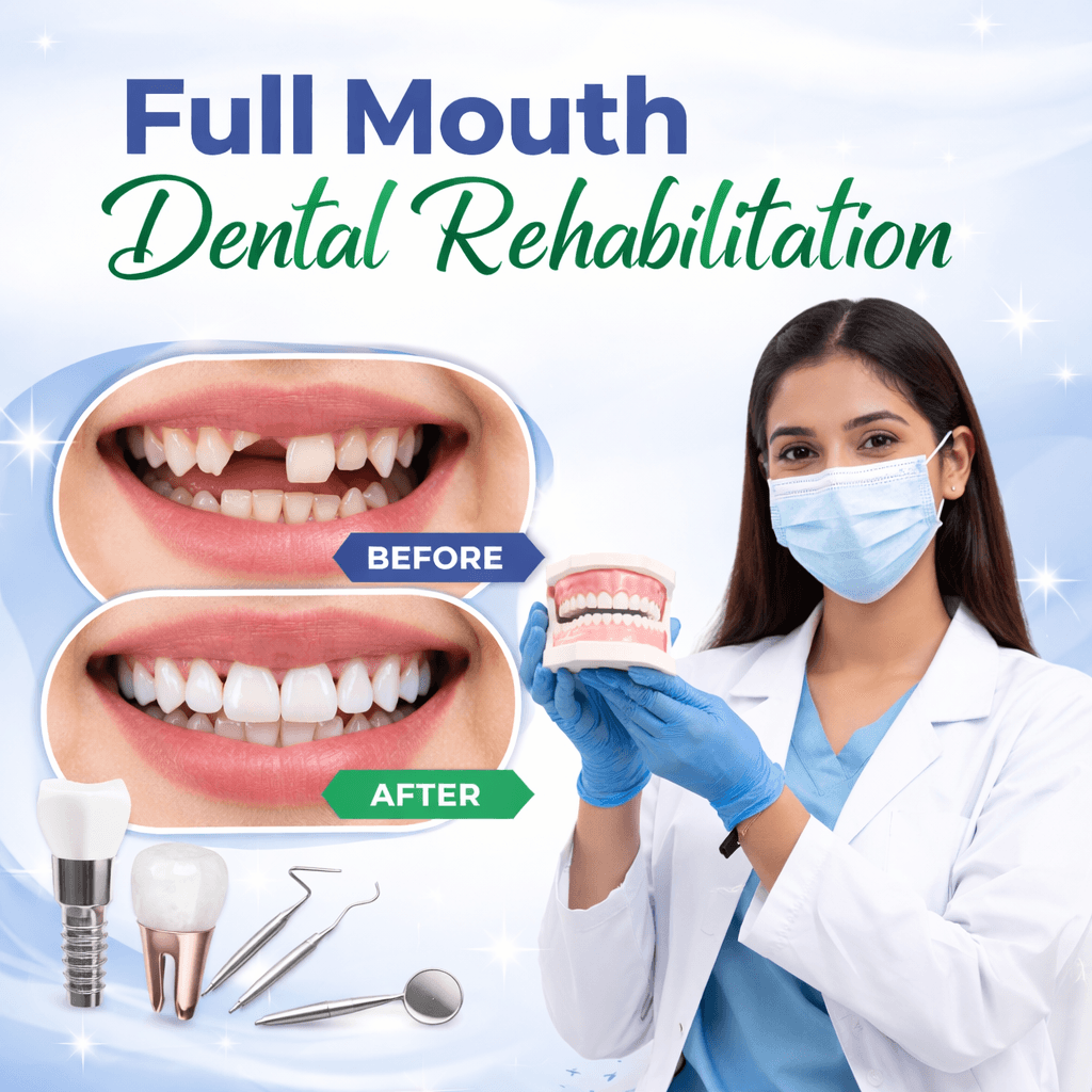 What Patients Should Know About Full Mouth Rehabilitation in Rohini Before and After